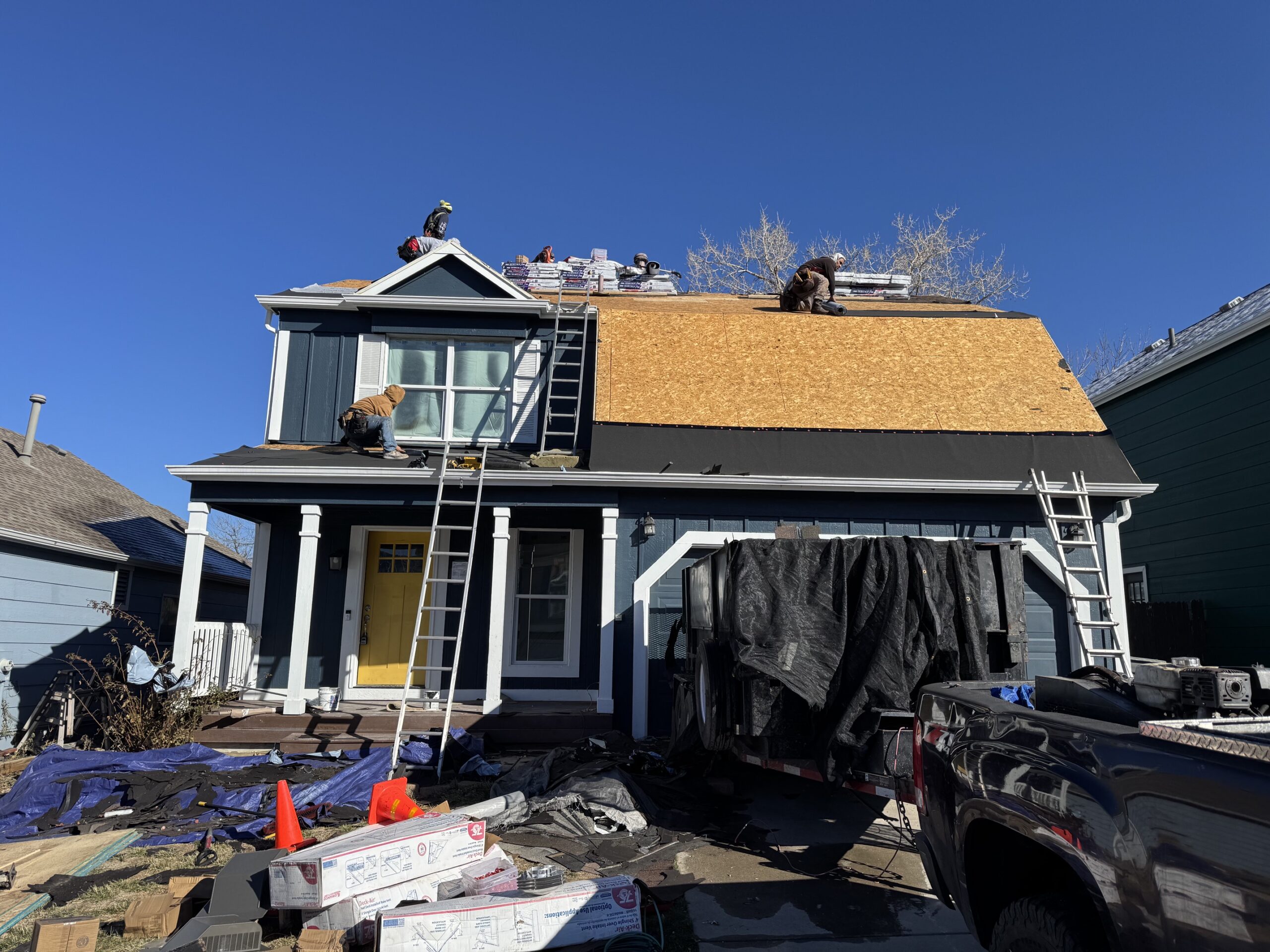 New roof project on Colorado home by PowerPoints LLC Littleton Denver Aurora Castle Rock